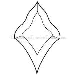 BEVEL BEVELDINE CLEAR STAINED GLASS FREE SHIPPING 1527