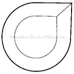 BEVEL BEVELDINE CLEAR STAINED GLASS FREE SHIPPING 1532