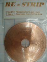 RE-STRIP CASCADE COPPER 100FT STAINED GLASS FREE SHIPPING 3268