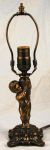 LAMP BASE HANDLEY CHERUB 6-3/4" STAINED GLASS FREE SHIPPING 3511