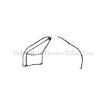 WORDEN STAINED GLASS LAMP FORM B24 REE SHIPPING 5624