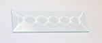 BEVEL GLASS ZIPPER BEVEL RECTANGLE STAINED GLASS 7609