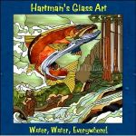 paned expressions pattern CD water water everwhere stained glass 7755