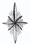 WHEEL ENGRAVED BEVEL STAINED GLASS FREE SHIPPING 7989