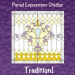 paned expressions pattern CD tradition stained glass 8050