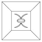 BEVEL GLASS ENGRAVED BEVEL STAINED GLASS 8823
