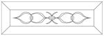 BEVEL GLASS ENGRAVED BEVEL STAINED GLASS 8824