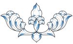 AMERICAN BEVEL CLUSTER STAINED GLASS FREE SHIPPING AB015