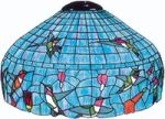 WORDEN STAINED GLASS LAMP PATTERN HUMMINGBIRD WITH FILIGREE FREE SHIPPING B2415