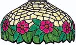 WORDEN STAINED GLASS LAMP PATTERN HANGING LEAVES FREE SHIPPING B242