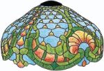 WORDEN STAINED GLASS LAMP PATTERN LOUIS XIV FREE SHIPPING B244