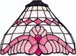 WORDEN STAINED GLASS LAMP PATTERN BAROQUE FREE SHIPPING B71