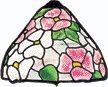 WORDEN STAINED GLASS LAMP PATTERN DOGWOOD T FREE SHIPPING B74