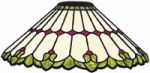 WORDEN STAINED GLASS LAMP PATTERN ART NOUVEAU FREE SHIPPING C161