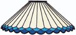 WORDEN STAINED GLASS LAMP PATTERN GEOMETRIC FREE SHIPPING C164