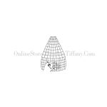 WORDEN STAINED GLASS LAMP PATTERN DESIGNING GRID FREE SHIPPING C200
