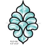 ACTION BEVEL CLUSTER STAINED GLASS FLO100