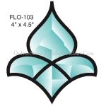 ACTION BEVEL CLUSTER STAINED GLASS FLO103