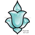 ACTION BEVEL CLUSTER STAINED GLASS FLO104