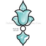 ACTION BEVEL CLUSTER STAINED GLASS FLO105