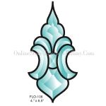 ACTION BEVEL CLUSTER STAINED GLASS FLO108