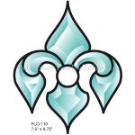 ACTION BEVEL CLUSTER STAINED GLASS FLO110