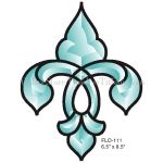 ACTION BEVEL CLUSTER STAINED GLASS FLO111