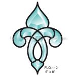 ACTION BEVEL CLUSTER STAINED GLASS FLO112