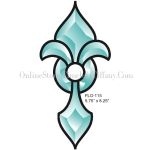 ACTION BEVEL CLUSTER STAINED GLASS FLO115