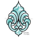 ACTION BEVEL CLUSTER STAINED GLASS FLO203