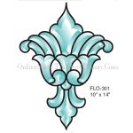 ACTION BEVEL CLUSTER STAINED GLASS FLO301