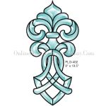 ACTION BEVEL CLUSTER STAINED GLASS FLO402