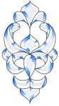 AMERICAN BEVEL CLUSTER STAINED GLASS FREE SHIPPING AB002