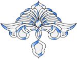 AMERICAN BEVEL CLUSTER STAINED GLASS FREE SHIPPING AB003