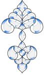 AMERICAN BEVEL CLUSTER STAINED GLASS FREE SHIPPING AB010